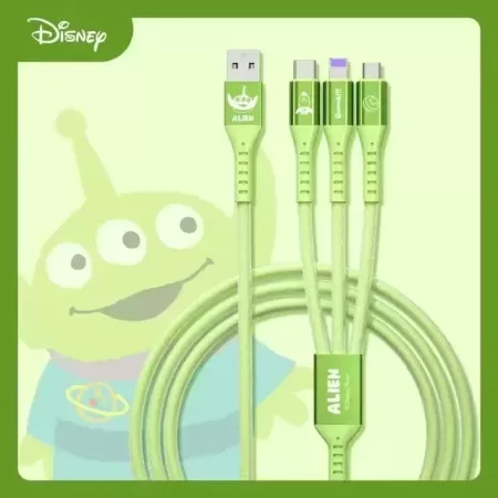 Disney-Cable de carga de datos 3 en 1