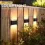 Lámpara Solar Led impermeable para exteriores, iluminación luminosa hacia arriba y hacia abajo para jardín, balcón, patio, decor