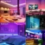 Tira de luces LED RGB con Control por WiFi, cinta de luz con sincronización de música, cambio de Color, iluminación de decoració