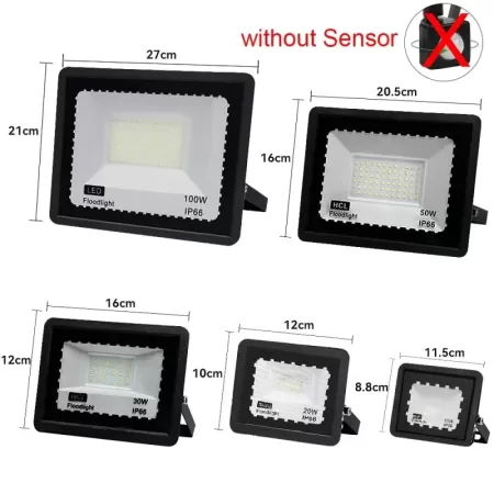 Reflector LED con Sensor de movimiento PIR, luz blanca de pared para exteriores, 100W, 50W, 30W, 20W, 10W, foco LED impermeable 