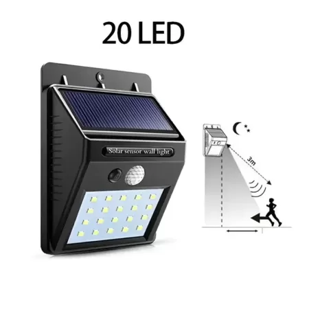 Luz LED Solar inalámbrica con Sensor de movimiento, luces impermeables para exteriores, focos de decoración de jardín, lámpara d