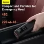 Baseus-minicompresor de aire para coche, inflador de neumáticos portátil de 12V y 150PSI, bomba inflable Digital inteligente par