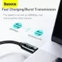 Baseus-Cable USB tipo C a USB tipo C, cargador de carga rápida, USB-C, 100W, para Xiaomi, POCO X3 Pro, Samsung