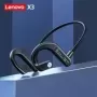 Lenovo-auriculares inalámbricos de conducción ósea