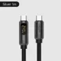 Hagibis-Cable USB tipo C con pantalla LED