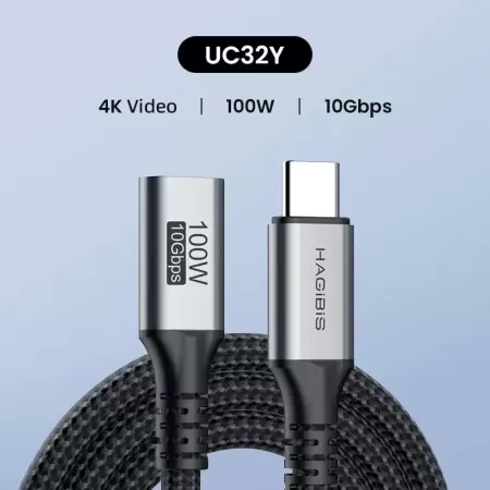 Hagibis-Cable de extensión USB tipo C