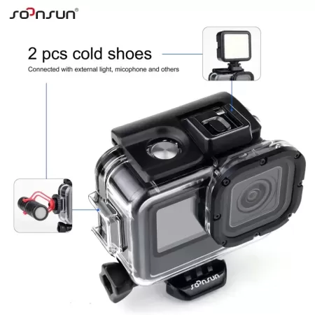 SOONSUN-funda impermeable para GoPro 9, 10, 11, 12