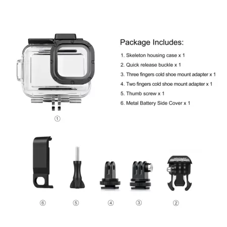 SOONSUN-puerta lateral para GoPro 9, 10, 11, 12