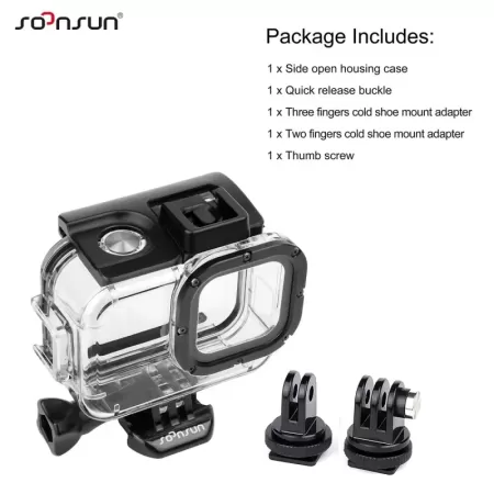 SOONSUN-funda protectora con apertura lateral para GoPro