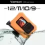 Vamson-funda flotante naranja para GoPro 12, 11, 10, 9