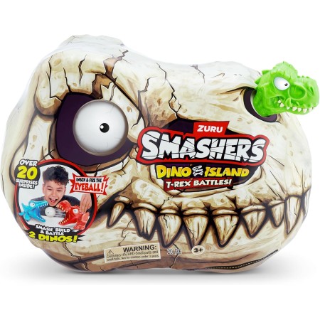 Smashers Dino Island Mini T-Rex Battles Playset