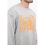 DIESEL - Polerón gris con estampado | Talla L