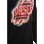 DIESEL - Poleron negro con estampado | Talla M