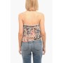 DIESEL - Top transparente T-Celeste con detalles de terciopelo | Talla S