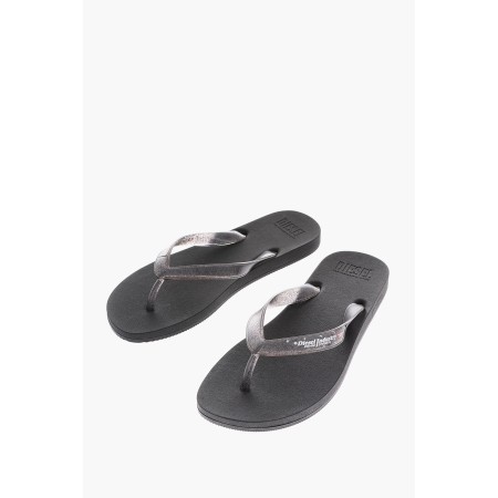 DIESEL - Sandalias negras SA-KAUAY  | Talla US 6