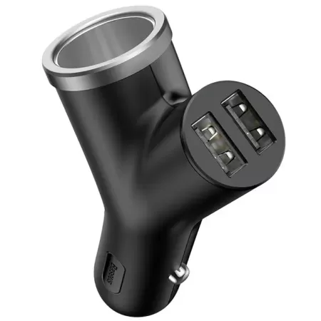 Baseus-cargador USB Dual para coche, adaptador de carga rápida para iPhone, Samsung, Xiaomi mi 3.4A