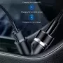 Baseus-cargador USB Dual para coche, adaptador de carga rápida para iPhone, Samsung, Xiaomi mi 3.4A