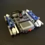 MOC TECHNIC-excavadora eléctrica RC, bloques de construcción de pista de chasis, vehículo rastreado de alta tecnología, MOC, jug