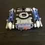 MOC TECHNIC-excavadora eléctrica RC, bloques de construcción de pista de chasis, vehículo rastreado de alta tecnología, MOC, jug