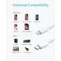 Anker-Cable cargador USB tipo C A Lightning Powerline II para iPhone 13, Cable de carga rápida, Cable de datos USB, certificado 