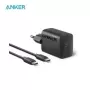 Anker-cargador USB-C 312 de 30W, fuente de alimentación compacta de alta velocidad, Cargador rápido Typle C para Iphone, Samsung