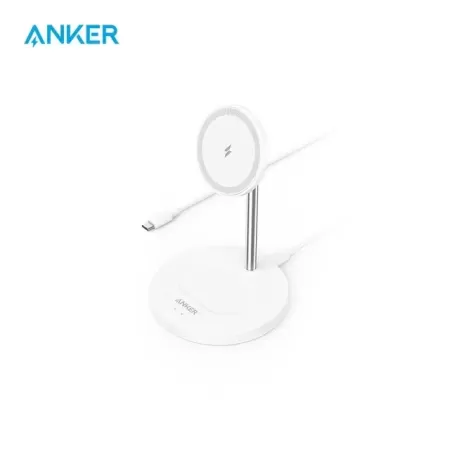 Anker-soporte magnético inalámbrico PowerWave 2 en 1, soporte de carga con Cable de USB-C, para iPhone 14/Pro/Plus y AirPods 2/P