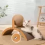 Rascador de madera para gatos 2 en 1