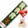 CAJA CON 3 ROSAS BLANCAS MAS GLOBO DÍA DE LA MADRE Y PELUCHE