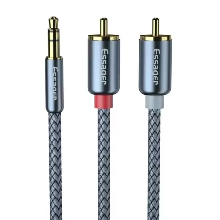 Essager-Cable de Audio 3,5 a RCA