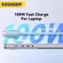 Essager-Cable USB tipo C de carga rápida, 100W