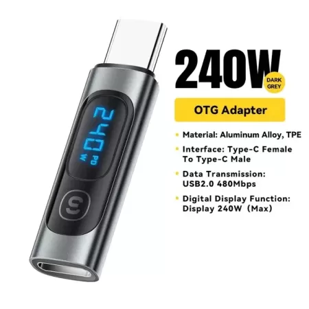 Essager-Adaptador USB tipo C de 240W