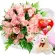 RAMO DE 24 ROSAS ROSADAS MÁS GLOBO DÍA DE LA MADRE Y PELUCHE