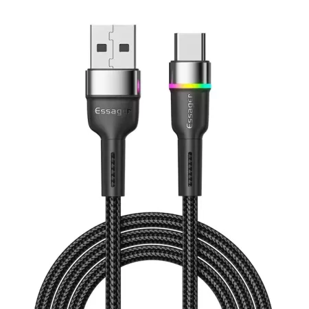 Essager-Cable USB tipo C de carga rápida