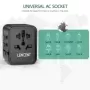 LENCENT adaptador de viaje con 2 puertos USB