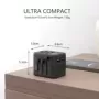 LENCENT adaptador de viaje con 2 puertos USB