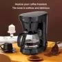 Cafetera por goteo de vapor de 220V, 110V, 750mL, capacidad de 5 tazas, Mini cafetera americana práctica, olla de vidrio resiste