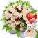 RAMO DE 24 ROSAS BLANCAS MÁS GLOBO DÍA DE LA MADRE Y PELUCHE