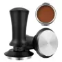 Tamper de café Espresso de acero inoxidable, Base plana/rosca, diseño de resorte interno, fuerza fija equilibrada, 51mm, 53mm, 5