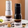 Mini máquina de café portátil a presión de mano, cafetera Espresso, cafetera molida de cápsula, portátil para viajes y Picnic