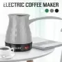 Cafetera eléctrica de acero inoxidable, máquina de café expreso portátil, 500W, 500ml, italiana, separada, griega, turca