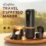 Cafetera portátil de acero inoxidable con carga USB, máquina de café de cápsulas de 120ml, Mini limpieza automática para el hoga