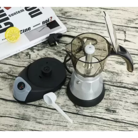 Cafetera eléctrica para el hogar y la Oficina, máquina de café con 3 tazas, 220V, 480W