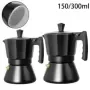 Cafetera Moka italiana de aluminio, cafetera Espresso, cocina de inducción, percolador, estufa, cafetera superior, 3 tazas, 6 ta