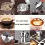 Cafetera italiana Moka, cafetera Espresso de aluminio, tetera, estufa de Latte, accesorios para Barista