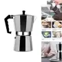 Cafetera italiana Moka, cafetera Espresso de aluminio, tetera, estufa de Latte, accesorios de Barista clásicos