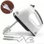 Batidor de huevos eléctrico de mano, mezclador de masa para hornear pasteles, pan, cocina, 7 velocidades