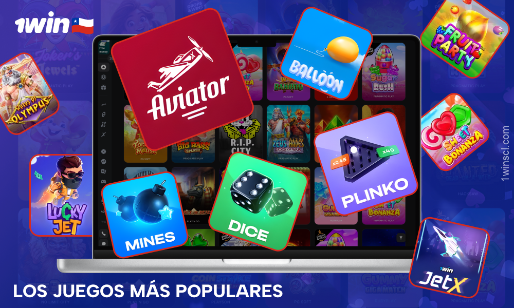 Entre los más de 11.000 juegos del Casino 1win Chile, los jugadores adoran especialmente Aviator, Lucky Jet y otras populares tragaperras y juegos de choque