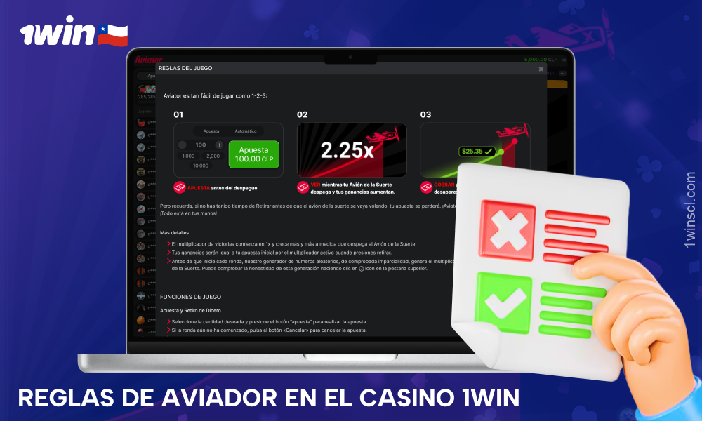 Las reglas del juego Aviator en 1win son bastante sencillas y directas